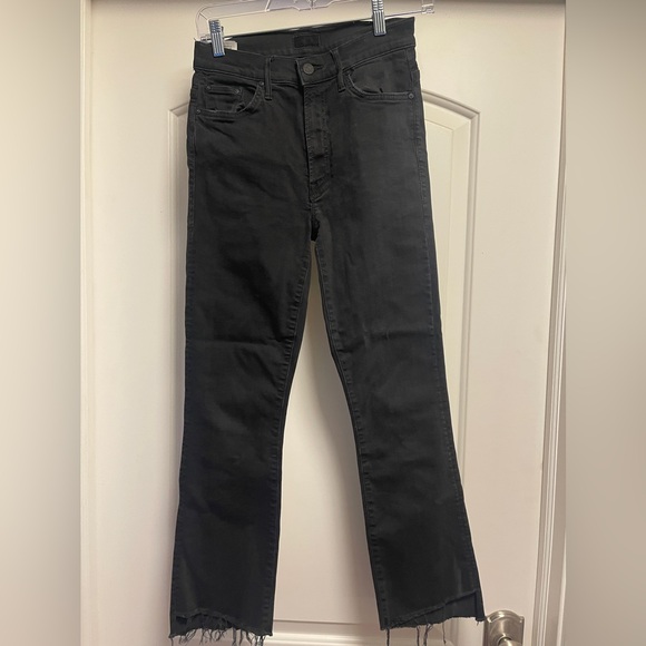 MOTHER Denim - Mother black Jean straight leg size 27 fits like 26